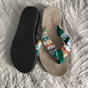 Ll bean flip flops size 7